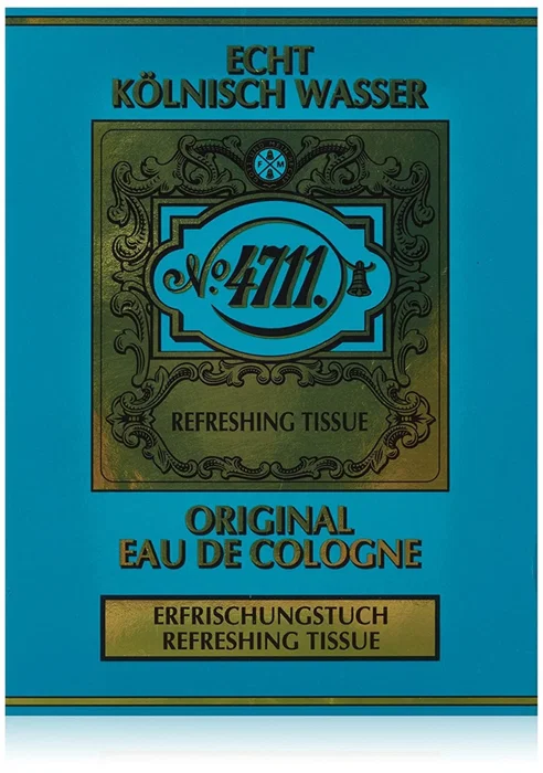 4711 Étui de 10 lingettes rafraîchissantes Eau de Cologne